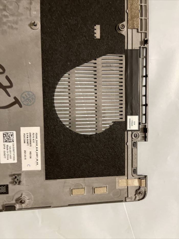 Genuine Dell Latitude 7410 laptop Bottom Base Cover Assembly V987T 0V987T C1