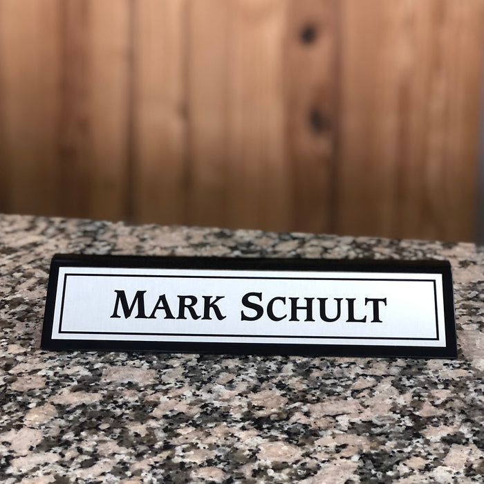 10" Black Piano Finish Desk Bar