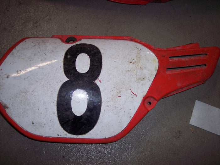 1985 CR250 Right Number Plate