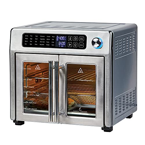 26 QT Extra Large Air Fryer, Convection Toaster Oven with French Doors