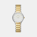 Acacie Women Quartz Silver Dial Analog Stainless Steel Watch V276LEFISF