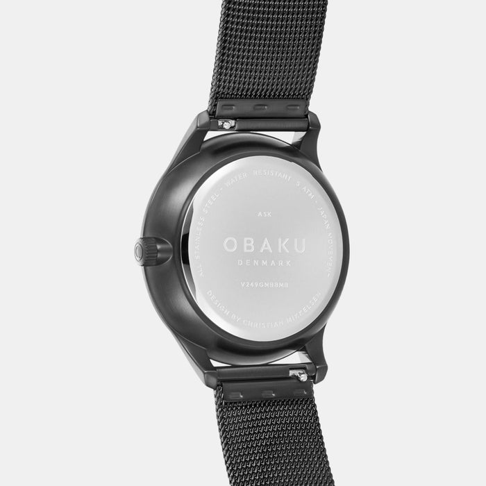 Obaku Stainless Steel Round watch