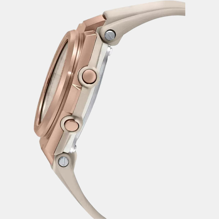 Casio Women Round Rose Gold watch