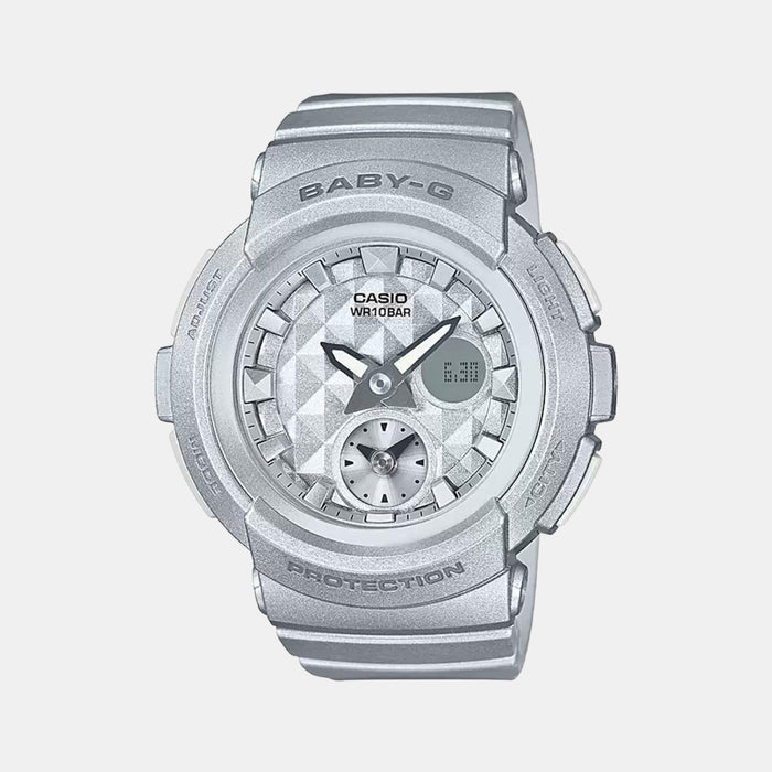 Casio Round Silver Analog-Digital watch