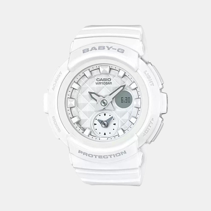 Casio Round White Analog-Digital watch