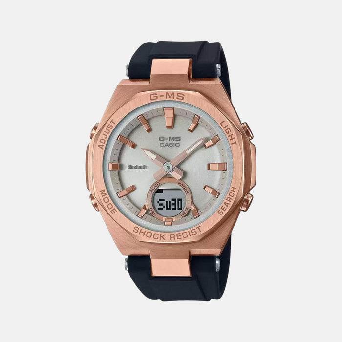 Casio Round White Analog-Digital watch