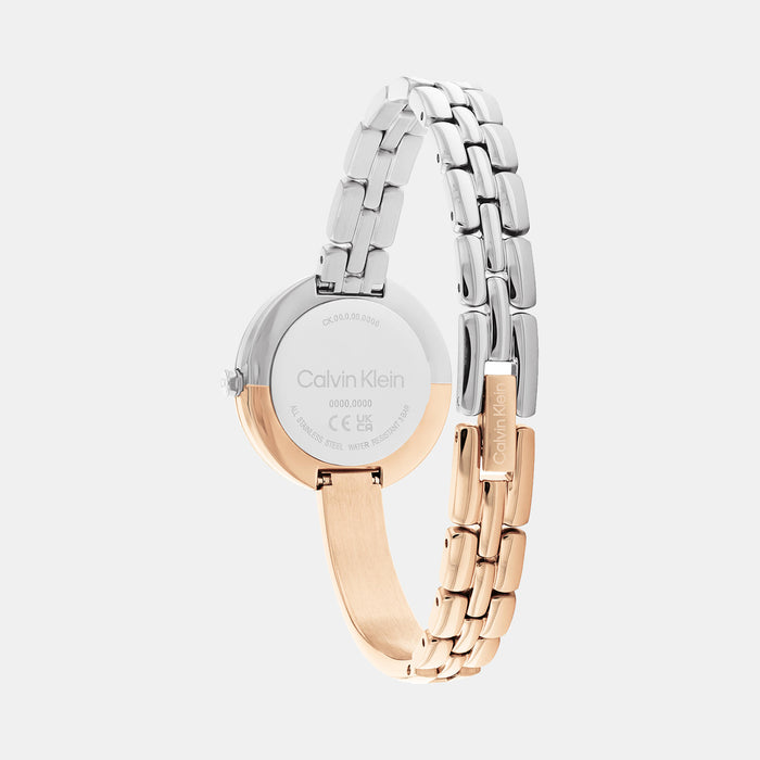 Calvin Klein Women Round Silver watch