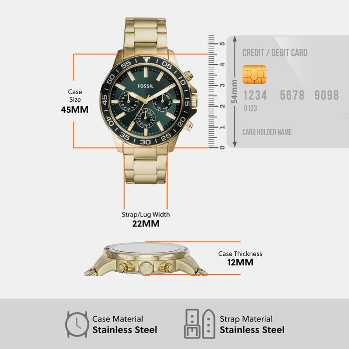 Fossil Stainless Steel Round watch