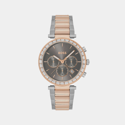 Boss Round Grey Chronograph watch