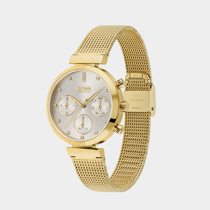 Boss Women Round Silver watch