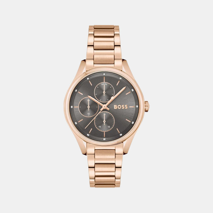 Boss Round Grey Analog watch