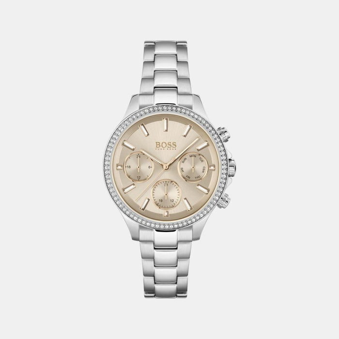 Boss Hera Women Quartz Gold Dial Multi-Function Stainless Steel Watch 1502565