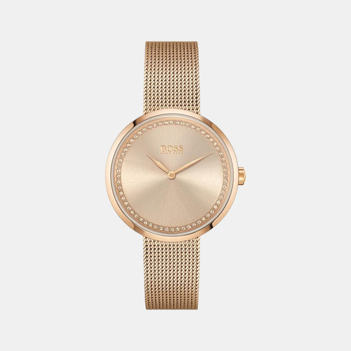 Boss Round Rose Gold Analog watch