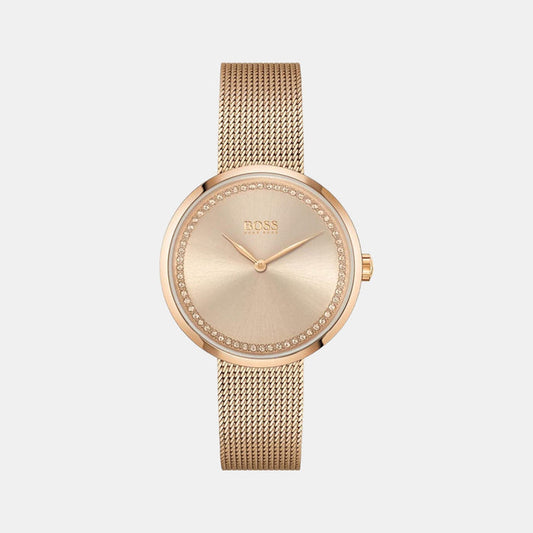 Boss Round Rose Gold Analog watch