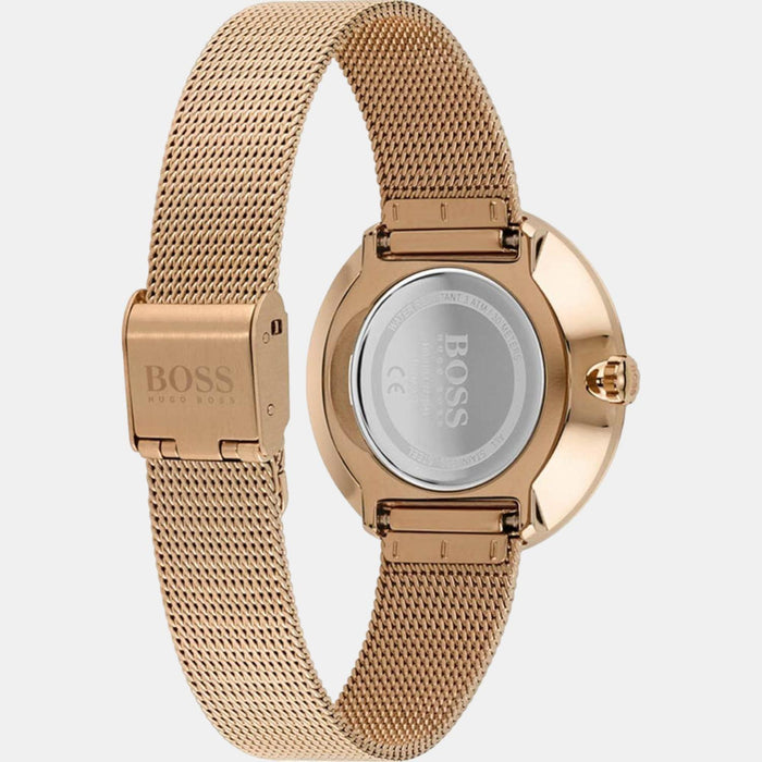 Boss Women Round Rose Gold watch