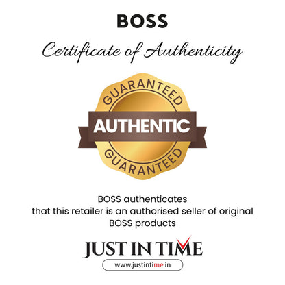 Boss Reason Men Quartz Black Dial Analog Leather Watch 1513977