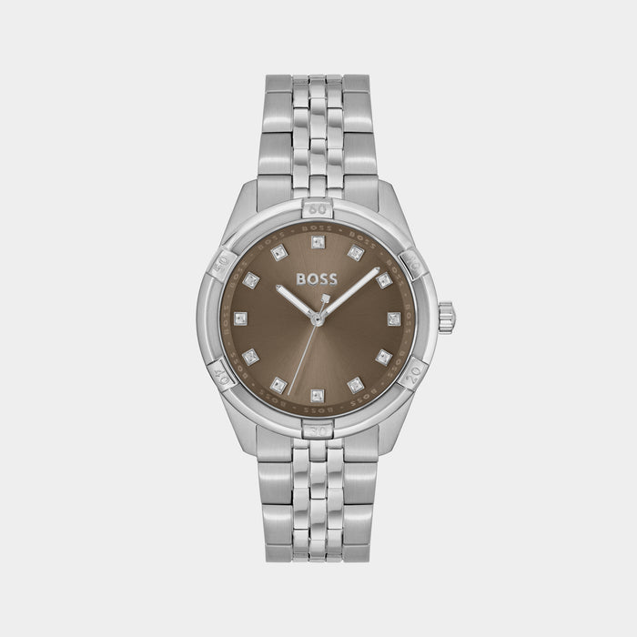 Boss Round Khaki Analog watch