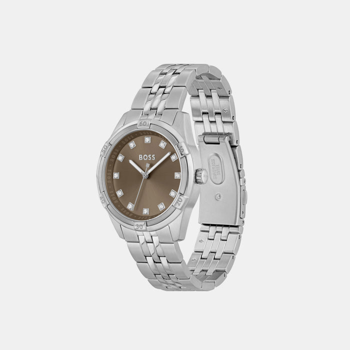Boss Women Round Khaki watch