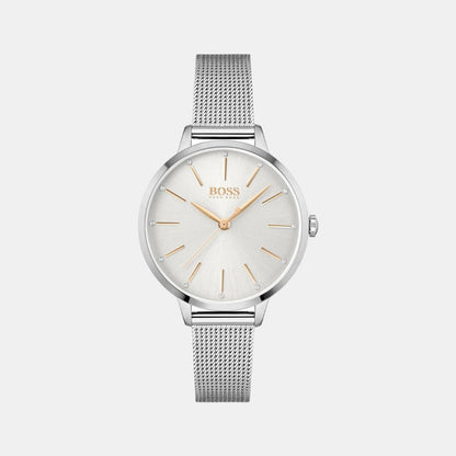 Boss Round Silver Analog watch