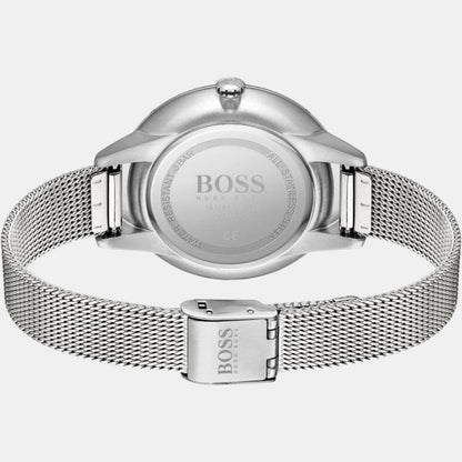Boss Women Round Silver watch
