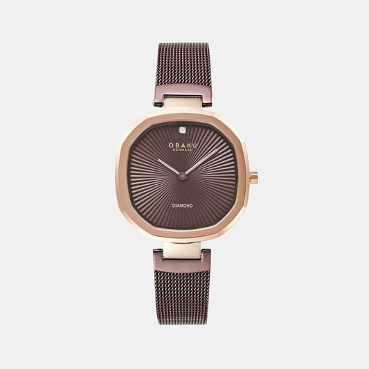 Obaku Octagon Brown Analog watch