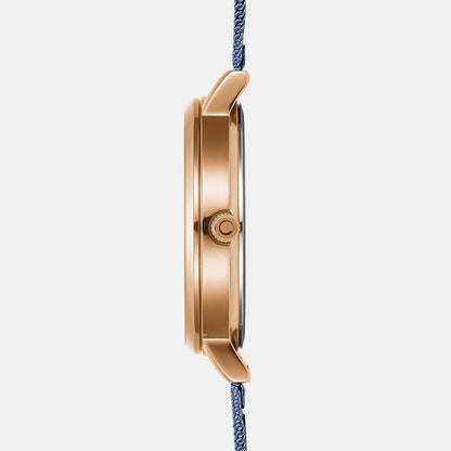 Obaku Men Round Blue watch