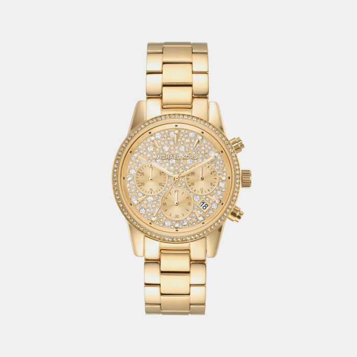 Michael Kors Round Gold Chronograph watch