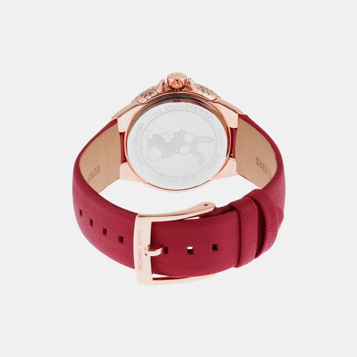 Michael Kors Leather Rose Gold watch