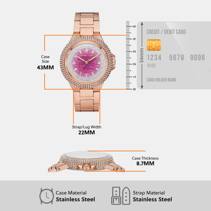 Michael Kors Stainless Steel Round watch
