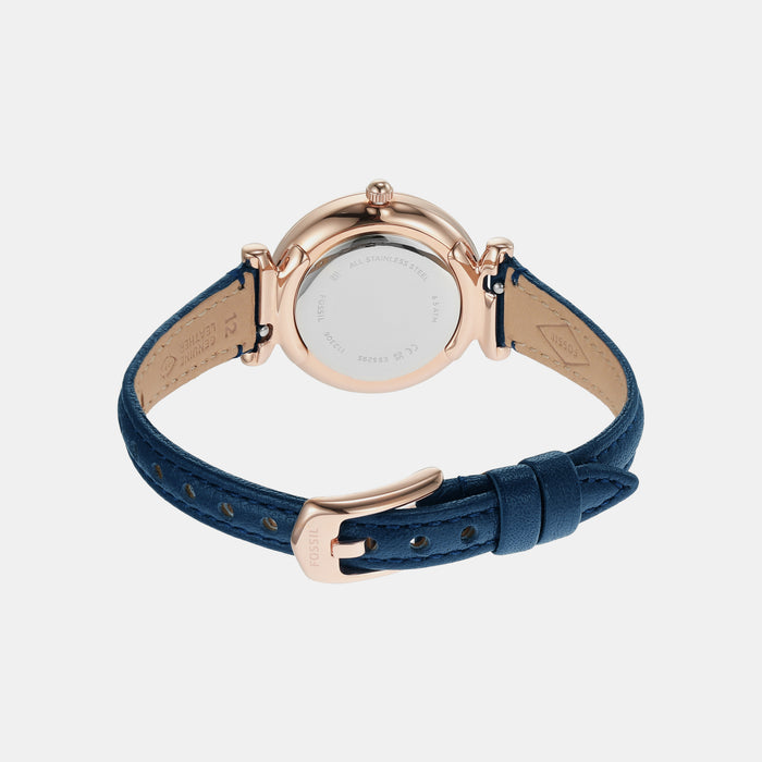 Fossil Leather Silver watch