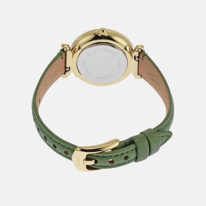 Fossil Leather Silver watch