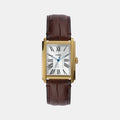 Carraway Men Quartz Silver Dial Analog Leather Watch FS6011