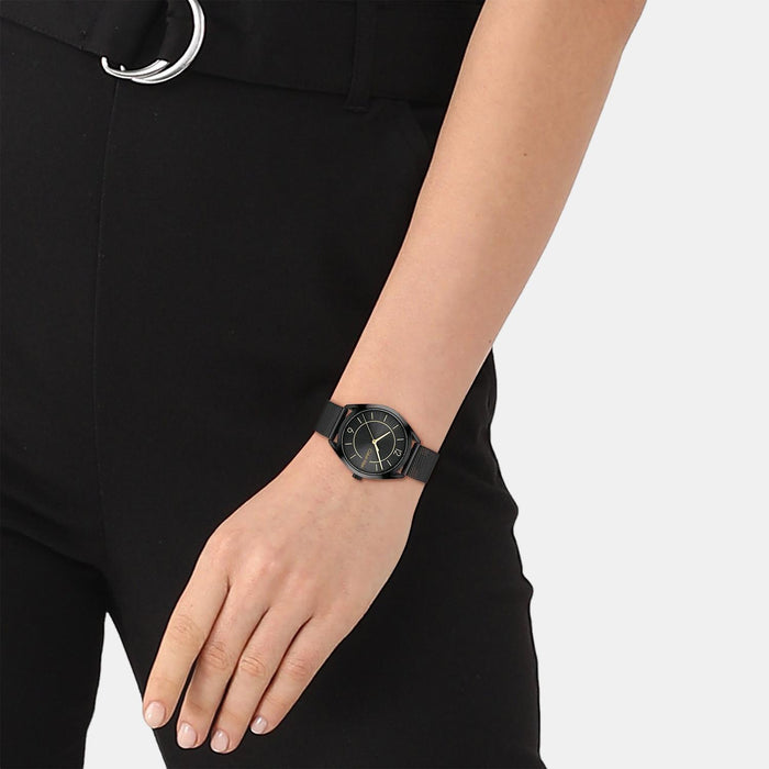 Calvin Klein Leather Black watch