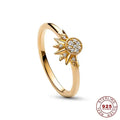 SearchFindOrder sun / 5 Celestial Sparkling Moon & Sun Rings