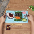 Ceramic shark shaped sushi serving plate