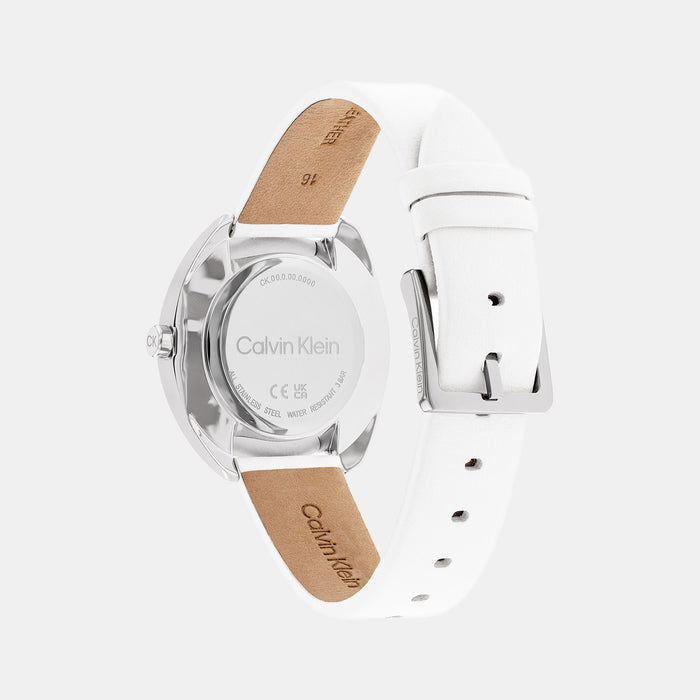 Calvin Klein Women Round White watch