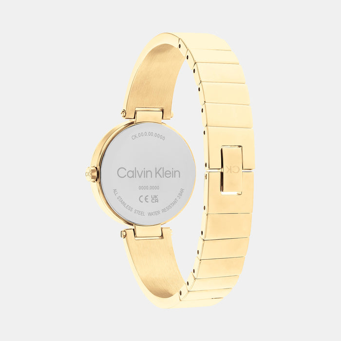 Calvin Klein Women Round Gold watch