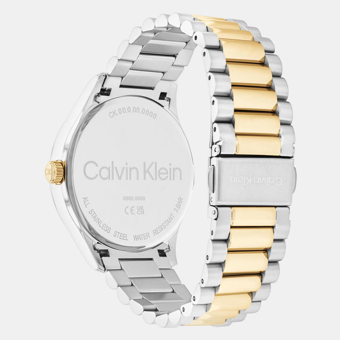 Ck Iconic Unisex Quartz Grey Dial Analog Stainless Steel Watch 25200226