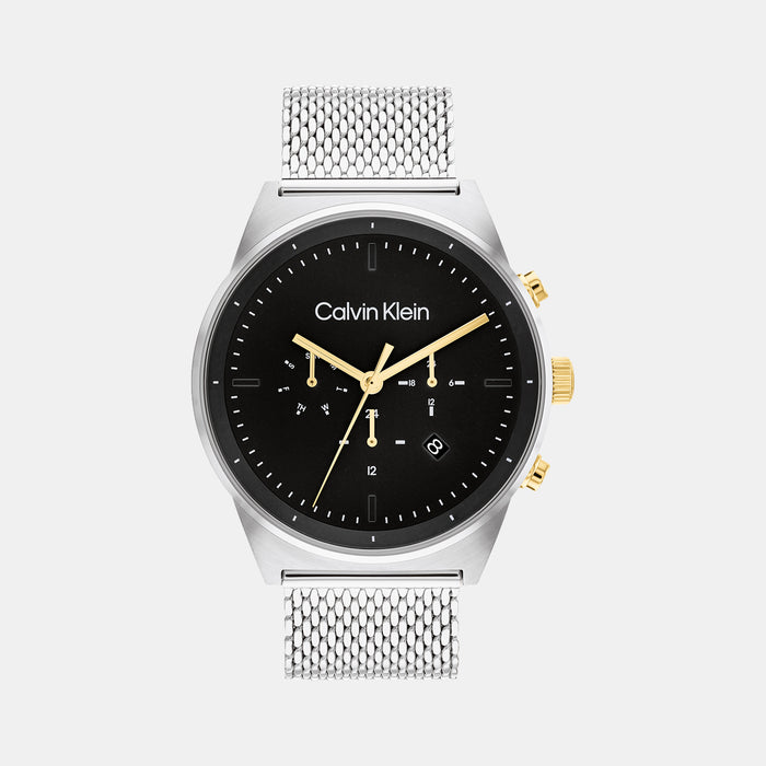 Calvin Klein Round Black Chronograph watch