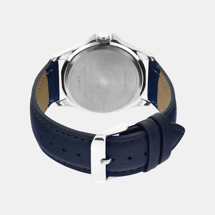 Classics Men Quartz Beige Dial Analog Leather Watch TW000X127