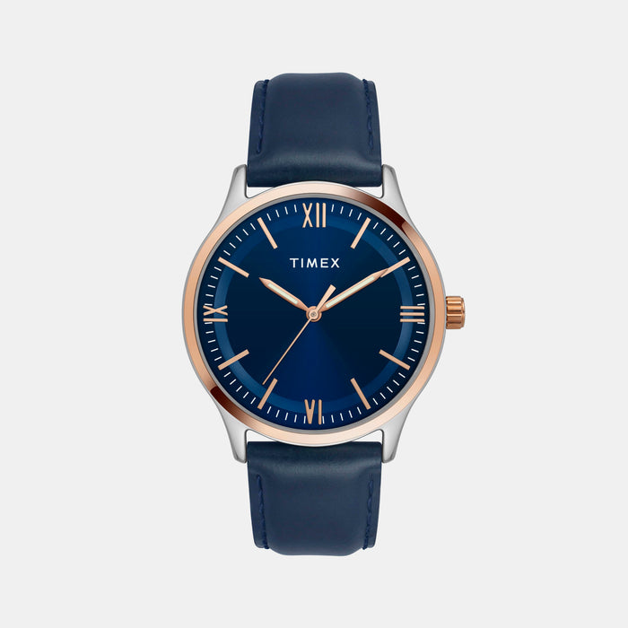Timex Round Blue Analog watch