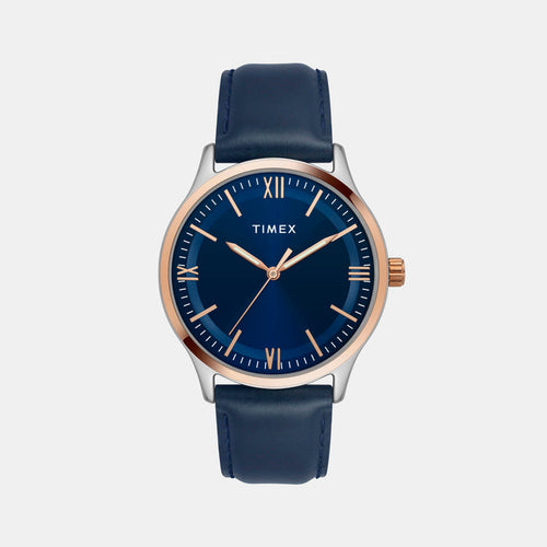 Timex Round Blue Analog watch