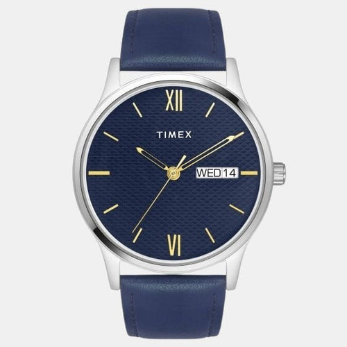 Timex Round Blue Analog watch