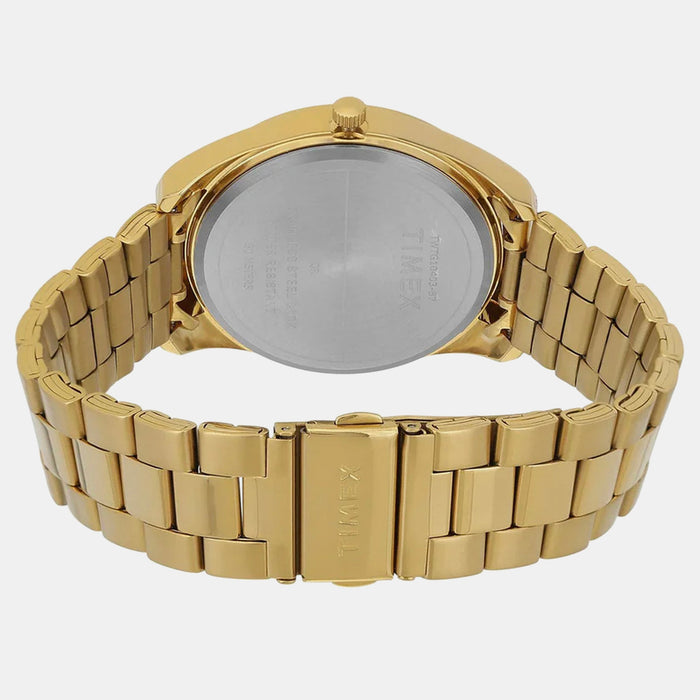 Classics Men Quartz Champagne Dial Analog Stainless Steel Watch TWTG10403