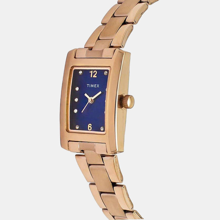 Classics Women Quartz Blue Dial Analog Stainless Steel Watch TWTL10603
