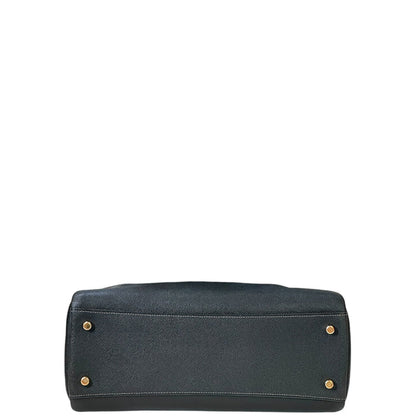 Coach Darcie Carryall Satchel Black Leather