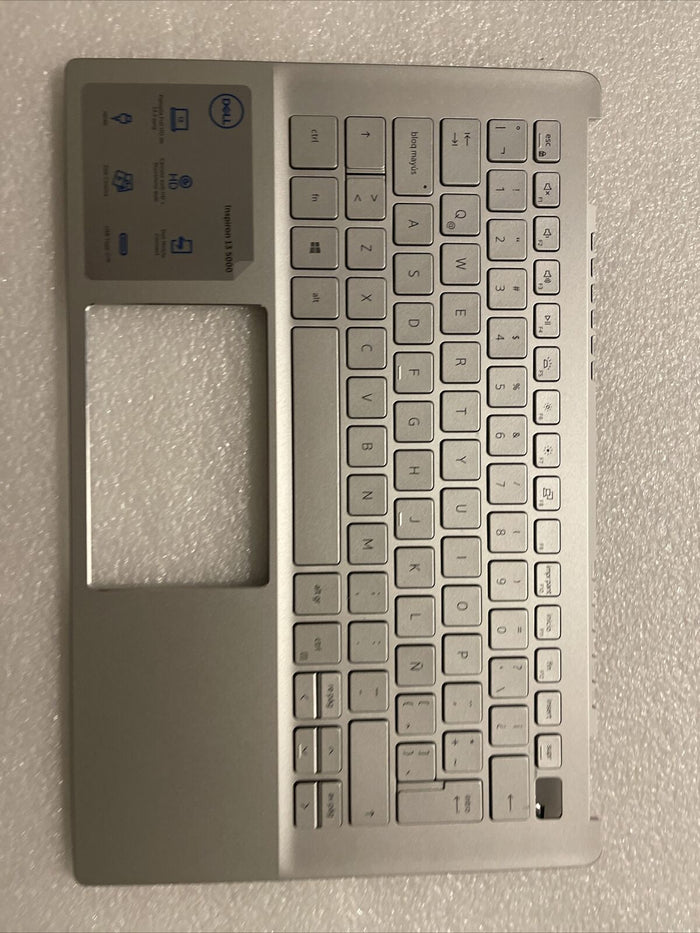 Dell Inspiron 5390 5391 7300 13.3 Palmrest Spanish Keyboard 2RVRV R18HX H1 T1