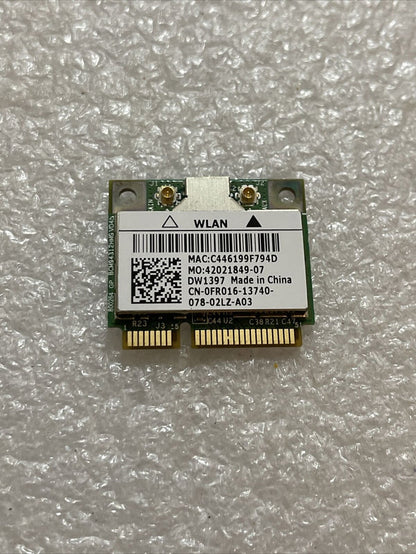 DELL LATITUDE 2100 BROADCOM BCM94312HMG HALF MINI PCIE WIFI WIRELESS CARD FR016