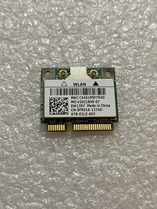 DELL LATITUDE 2100 BROADCOM BCM94312HMG HALF MINI PCIE WIFI WIRELESS CARD FR016