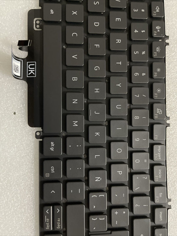 Dell Latitude 5530 5540 Precision 7670 Laptop Backlit Spanish Keyboard